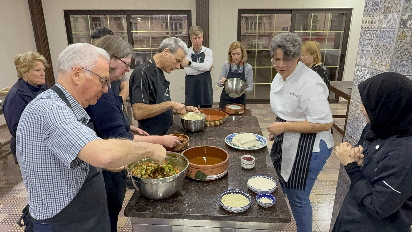 Cours de cuisine jordanienne avec des hôtes locaux